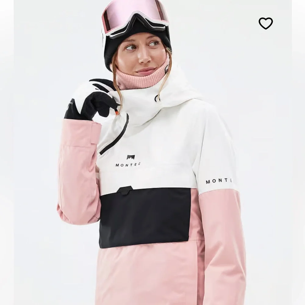 MONTEC Dune W Snowboard Jacket Women Old White/Black/Soft Pink - Picture 2 of 10